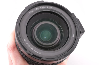 Sony 28-135mm f4 PZ G OSS + ALC-SH135 Lens Hood