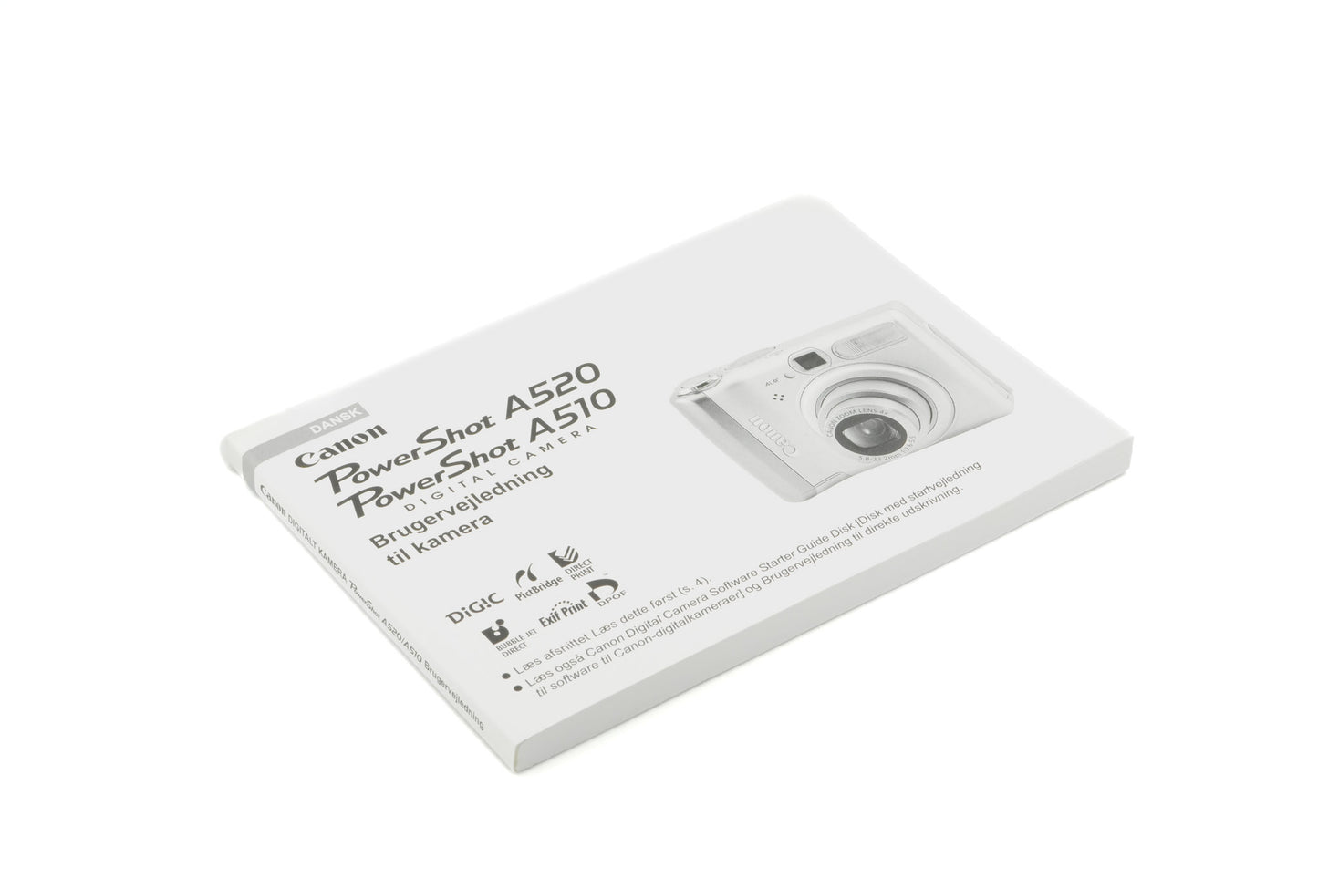 Canon PowerShot A520 / A510 Instructions