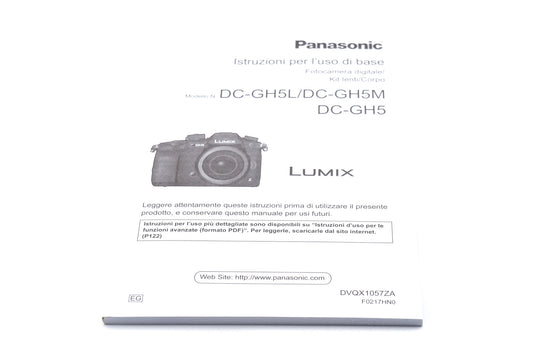 Panasonic Lumix DC-GH5 Instructions