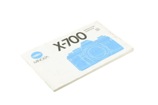 Minolta X-700 Instructions