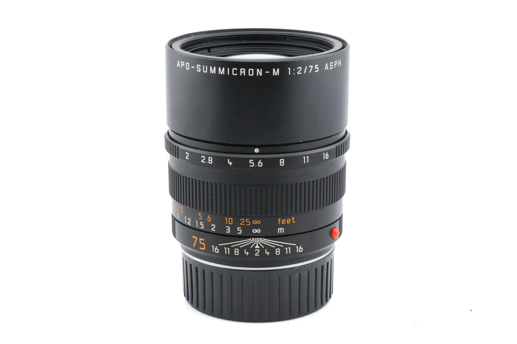 Leica 75mm f2 APO-Summicron-M ASPH. (Black, 11637)
