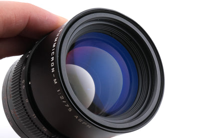 Leica 75mm f2 APO-Summicron-M ASPH. (Black, 11637)