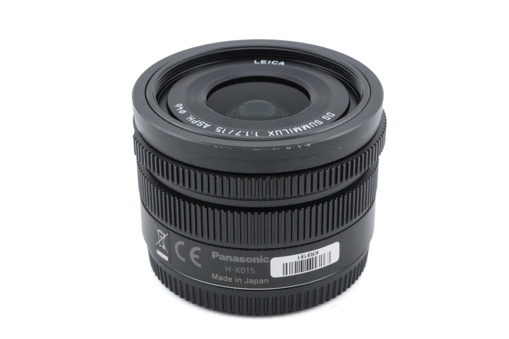 Panasonic 15mm f1.7 Leica DG Summilux ASPH. (H-X015)