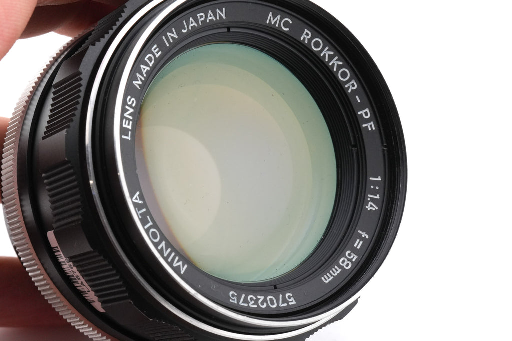 Minolta 58mm f1.4 MC Rokkor-PF
