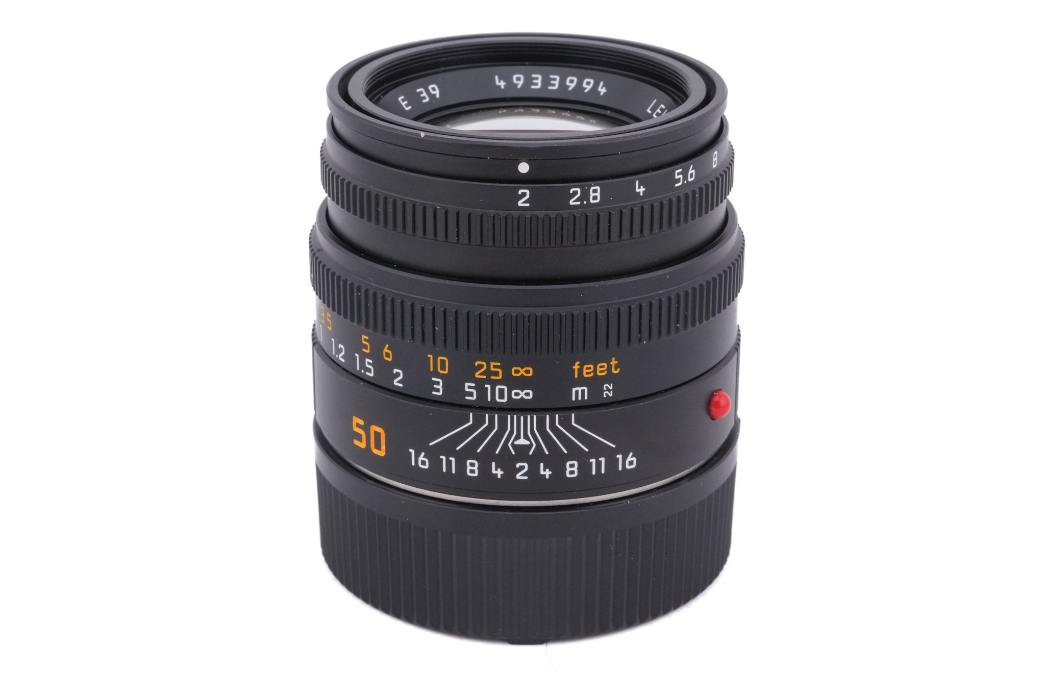Leica 50mm f2 Summicron-M (Type V) (Black, 11826 / 11719)