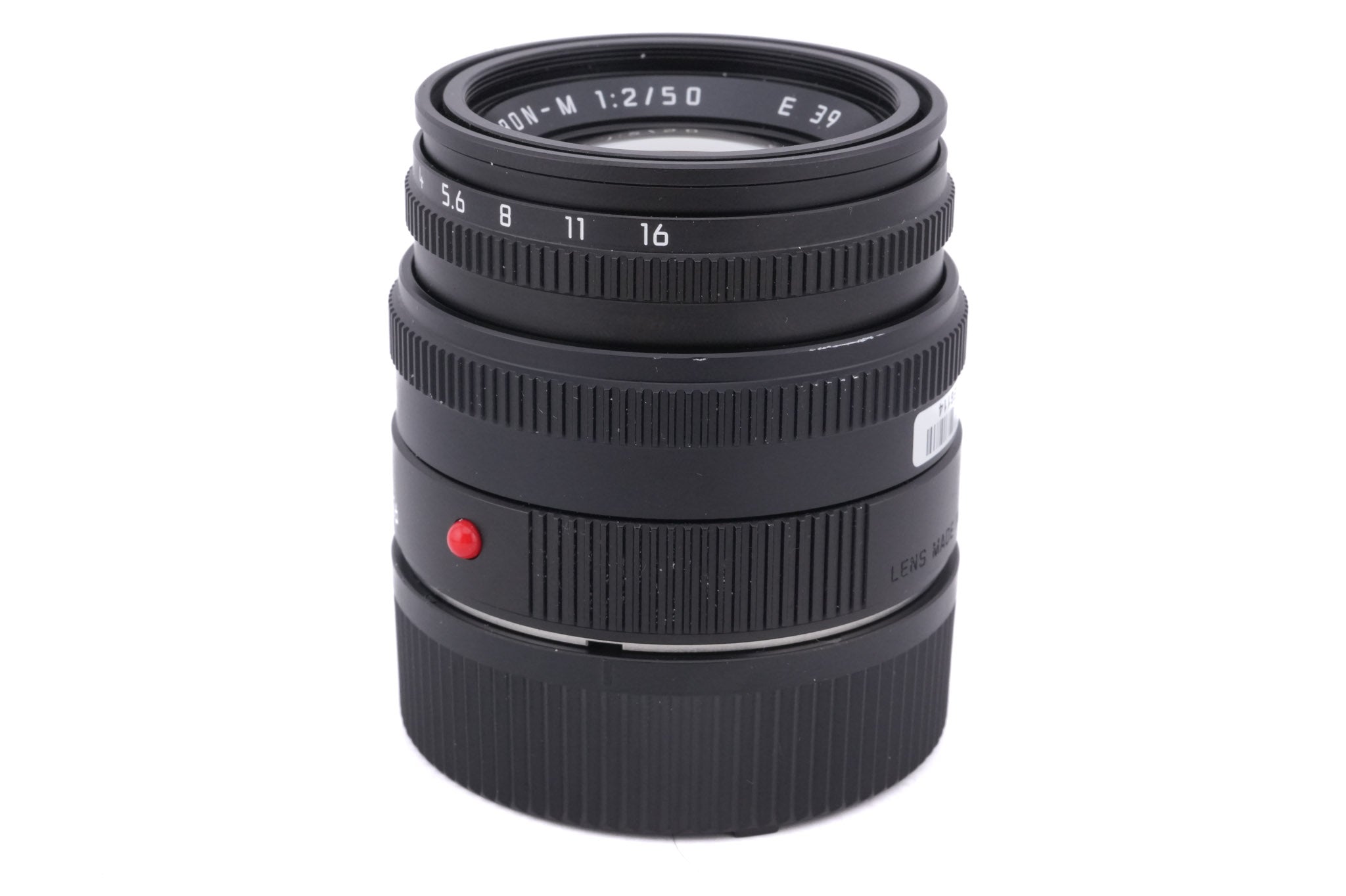 Leica 50mm f2 Summicron-M (Type V) (Black, 11826 / 11719)
