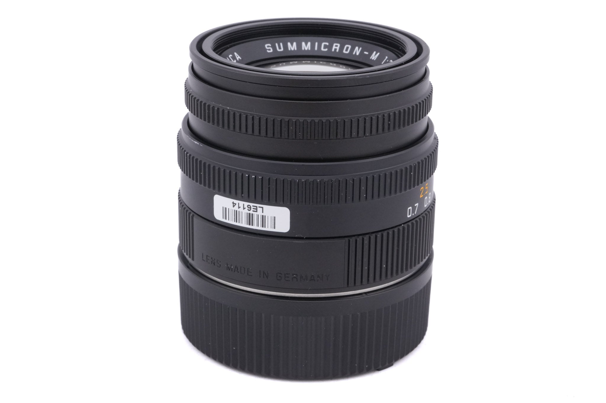 Leica 50mm f2 Summicron-M (Type V) (Black, 11826 / 11719)