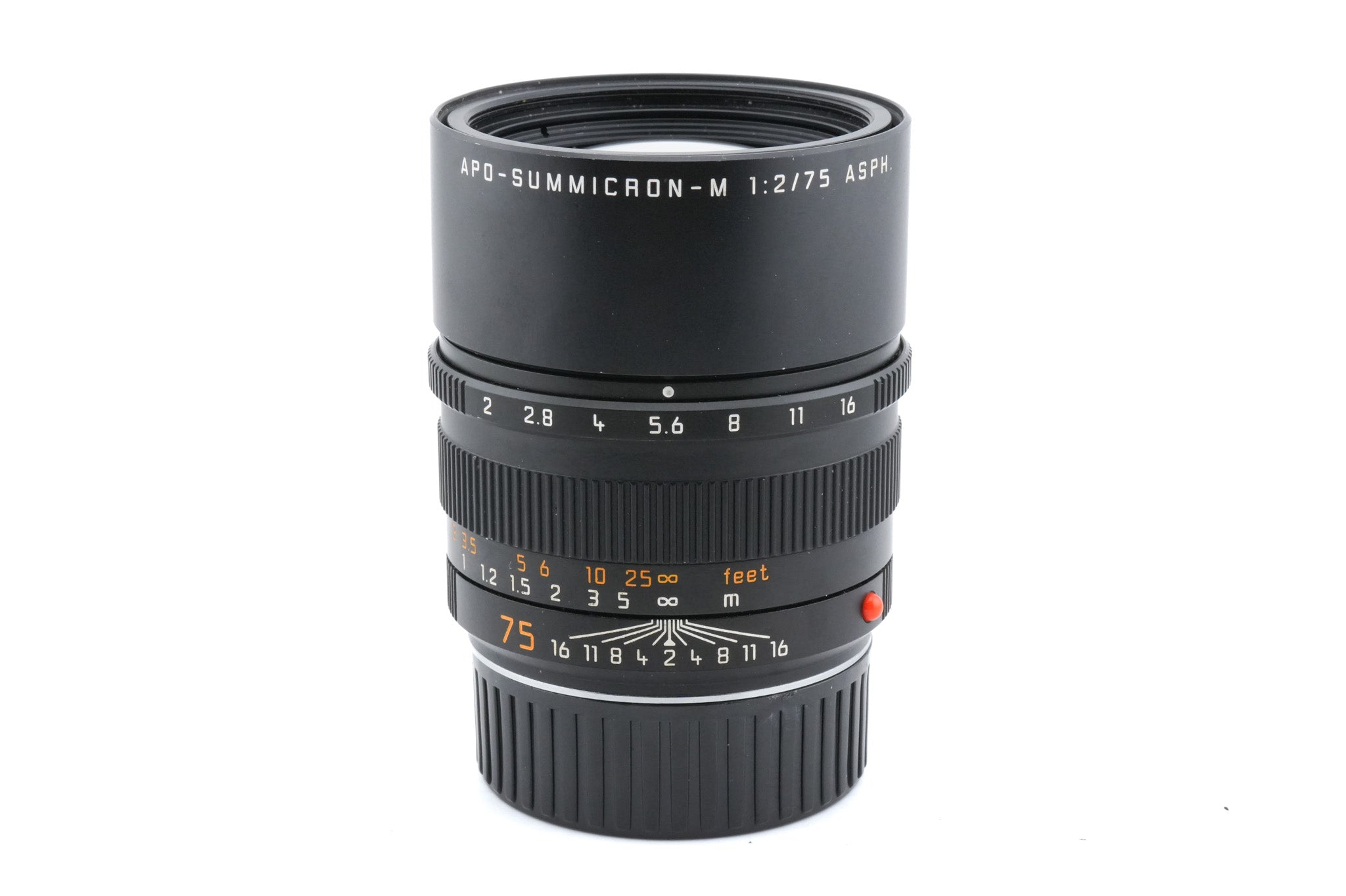 Leica 75mm f2 APO-Summicron-M ASPH. (Black, 11637) - Lens