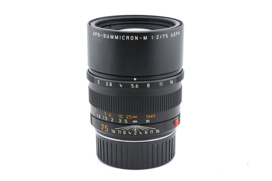 Leica 75mm f2 APO-Summicron-M ASPH. (Black, 11637) - Lens