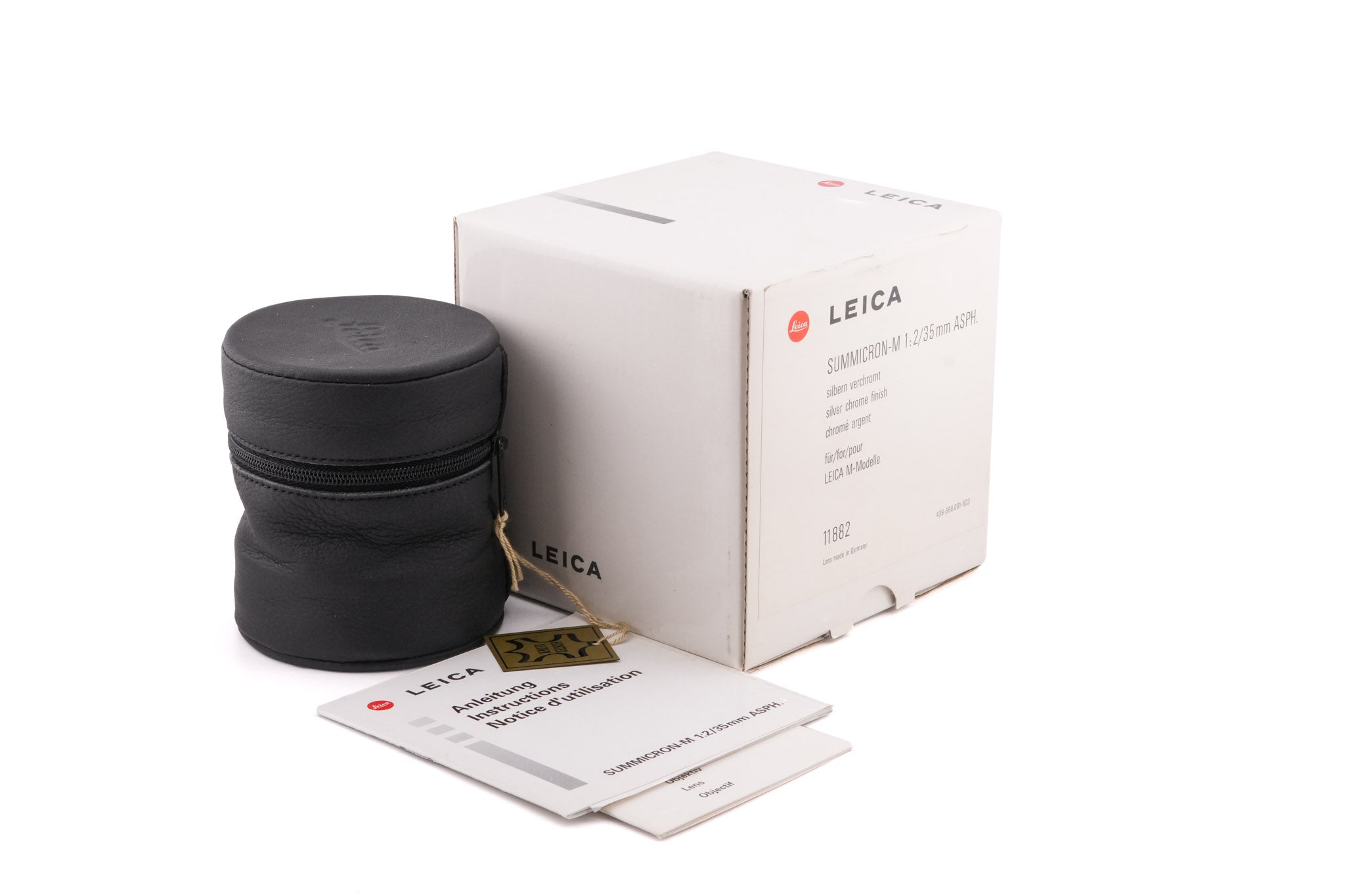 Leica 35mm f2 Summicron-M ASPH. (Type I) (Silver, 11882)