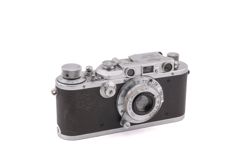 Leica IIIa + 50mm f3.5 Elmar (Type I) (ELMARCHROM / ELMAR)