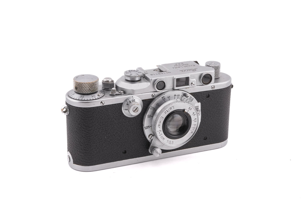Leica IIIa + 50mm f3.5 Elmar (Type I) (ELMARCHROM / ELMAR)