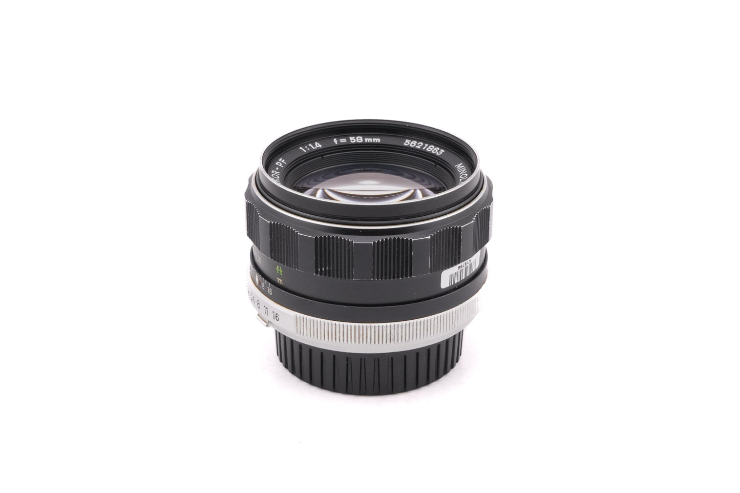 Minolta 58mm f1.4 MC Rokkor-PF