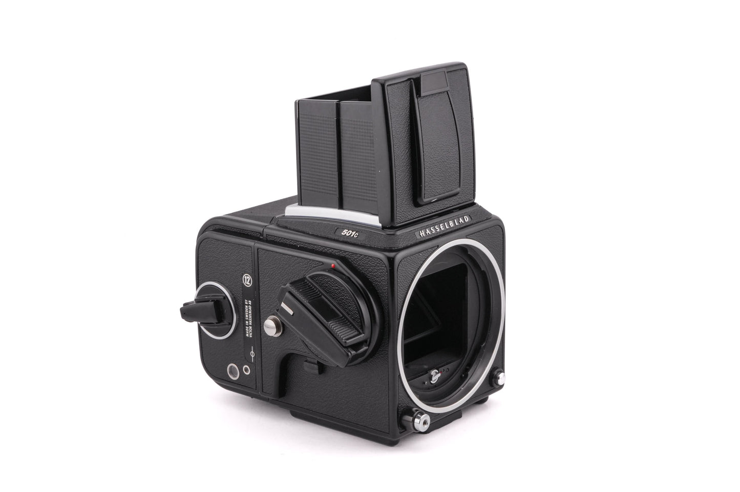 Hasselblad 501C + Waist Level Finder (New / Black, 42323) + A12N Film Magazine + Acute Matte Focusing Screen (42165)