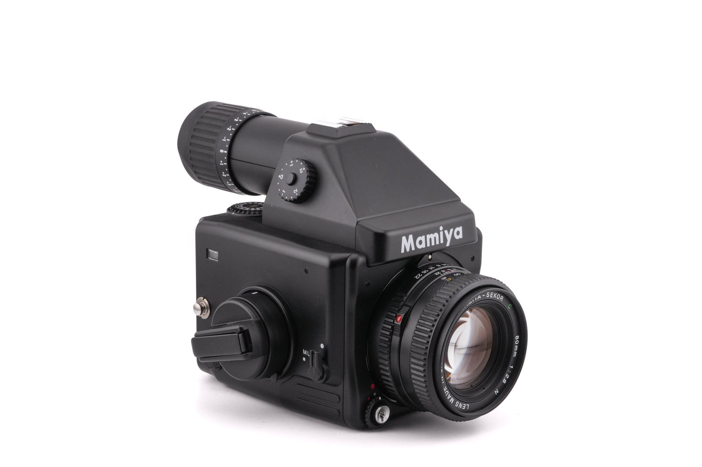 Mamiya 645E + 80mm f2.8 Sekor C + GN401 Rapid Wind Grip + 120 Roll Film Insert (HA401)