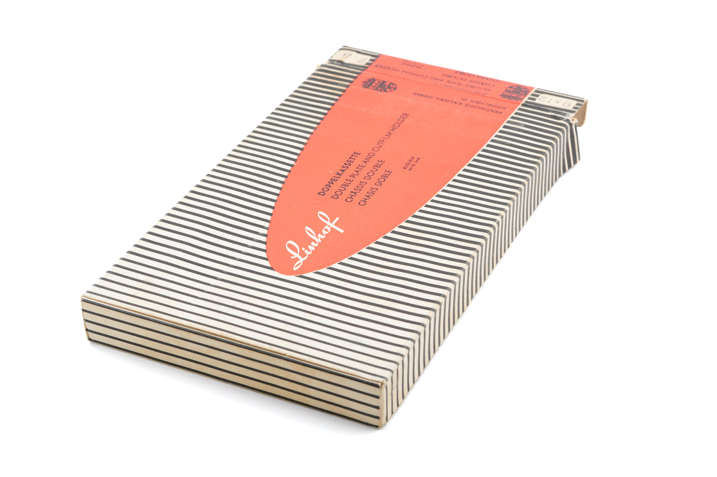 Linhof 9 x 12 cm Cut Film Holder (Early, Doppelkassette)