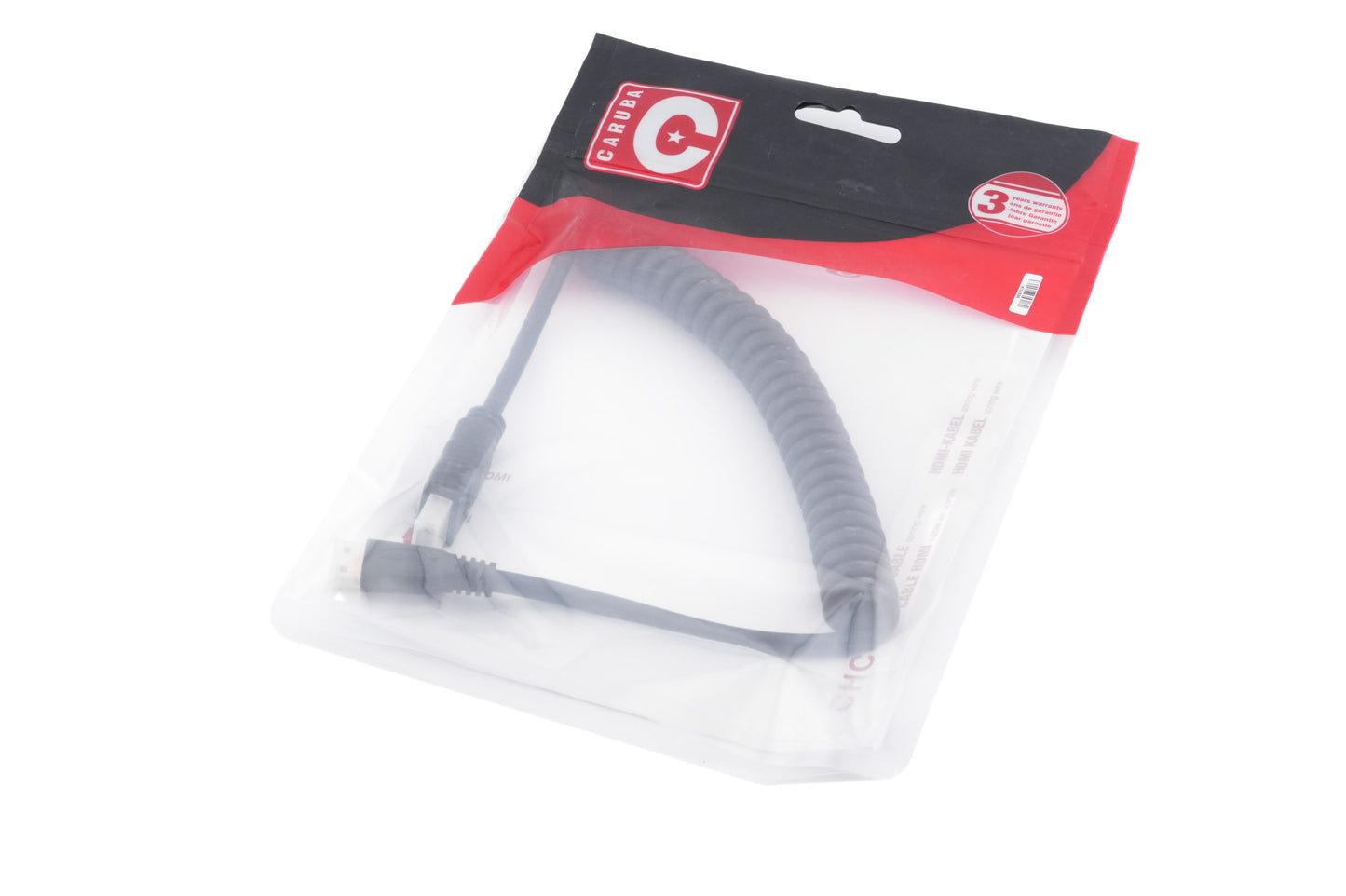 Caruba CHC-2 Coiled Straight Mini HDMI - HDMI Cable