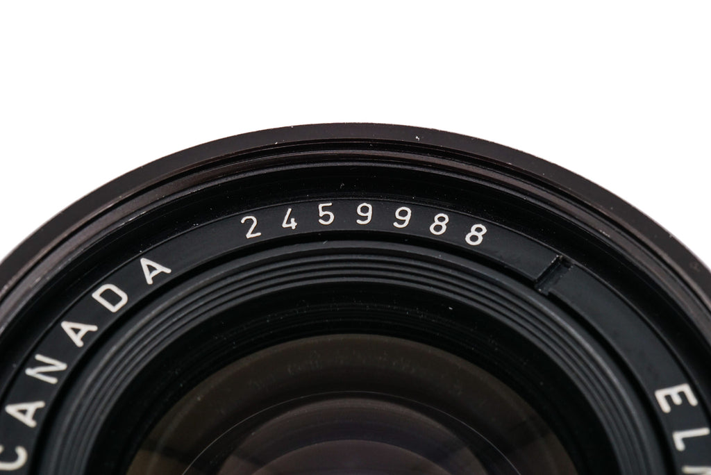 Leica 28mm f2.8 Elmarit (Type II) (Infinity Lock) + Lens Hood (21mm f3.4 / 28mm f2.8) (12501M)