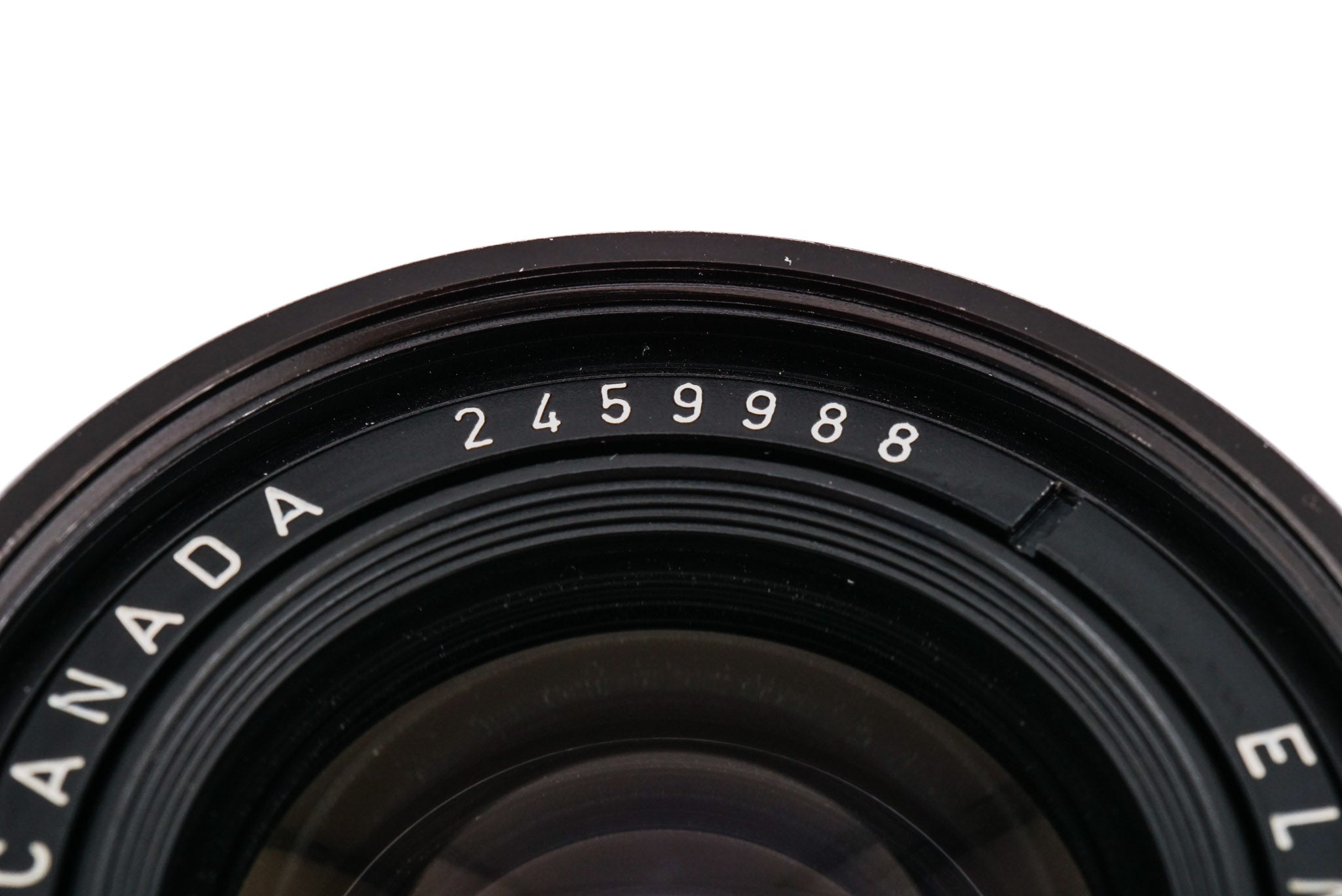 Leica 28mm f2.8 Elmarit (Type II) (Infinity Lock) + Lens Hood (21mm f3.4 / 28mm f2.8) (12501M)