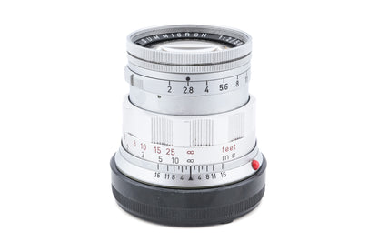Leica 50mm f2 Summicron (Type II) (Silver, SOOIC-MS / SOSIC / 11118 / 11618 / 11818)