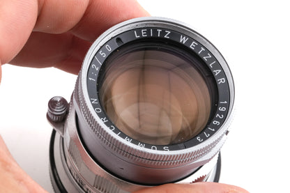 Leica 50mm f2 Summicron (Type II) (Silver, SOOIC-MS / SOSIC / 11118 / 11618 / 11818)