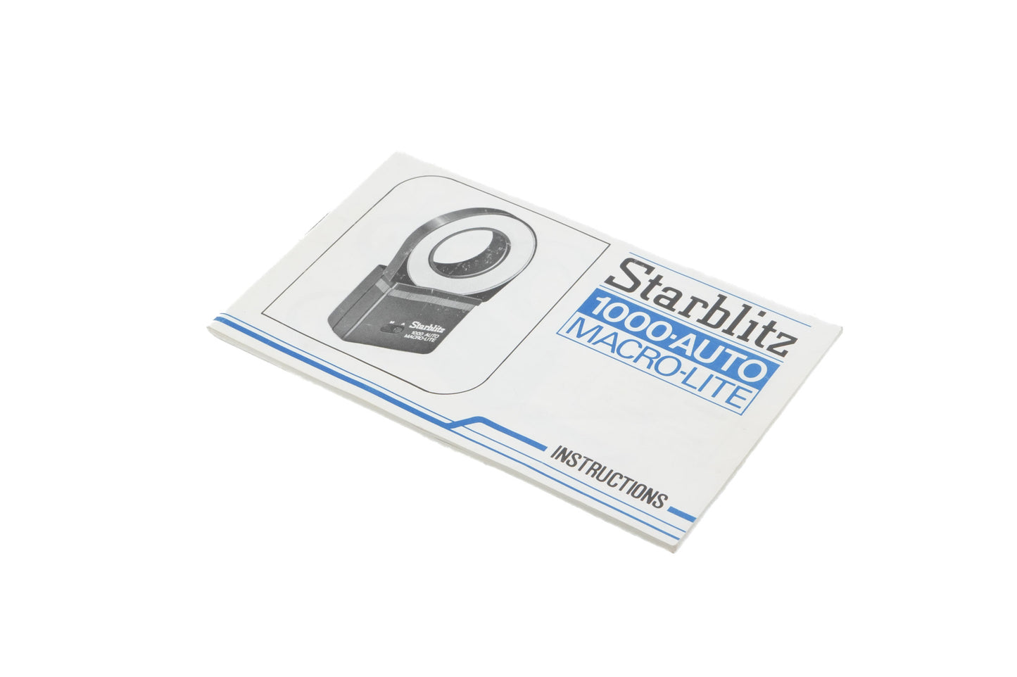 Starblitz 1000 Auto Macro-Lite Instructions