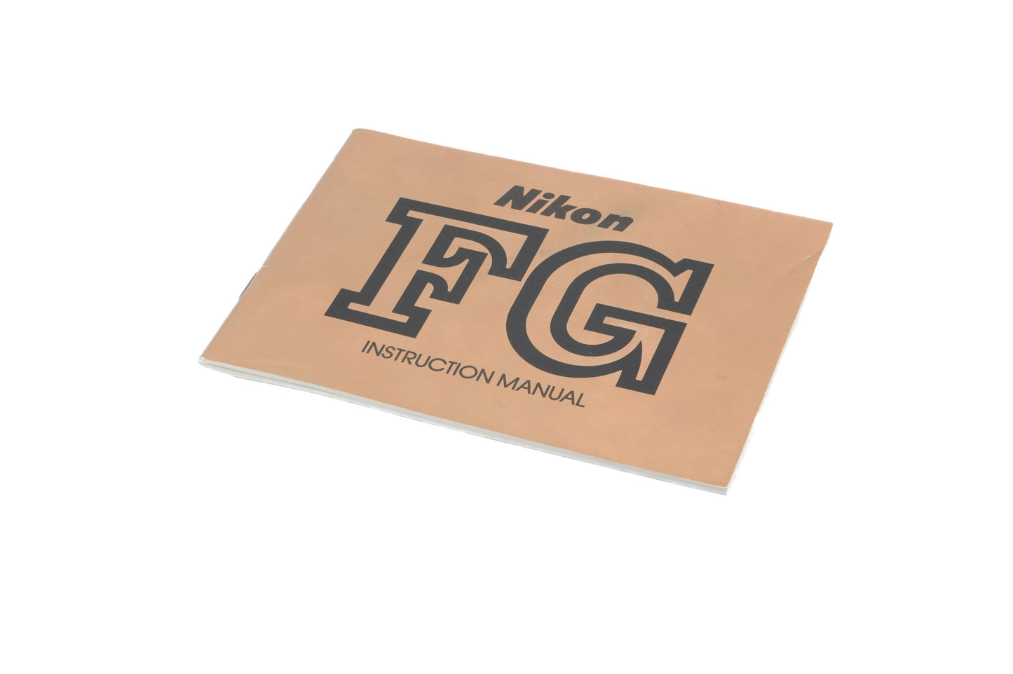 Nikon FG Instructions