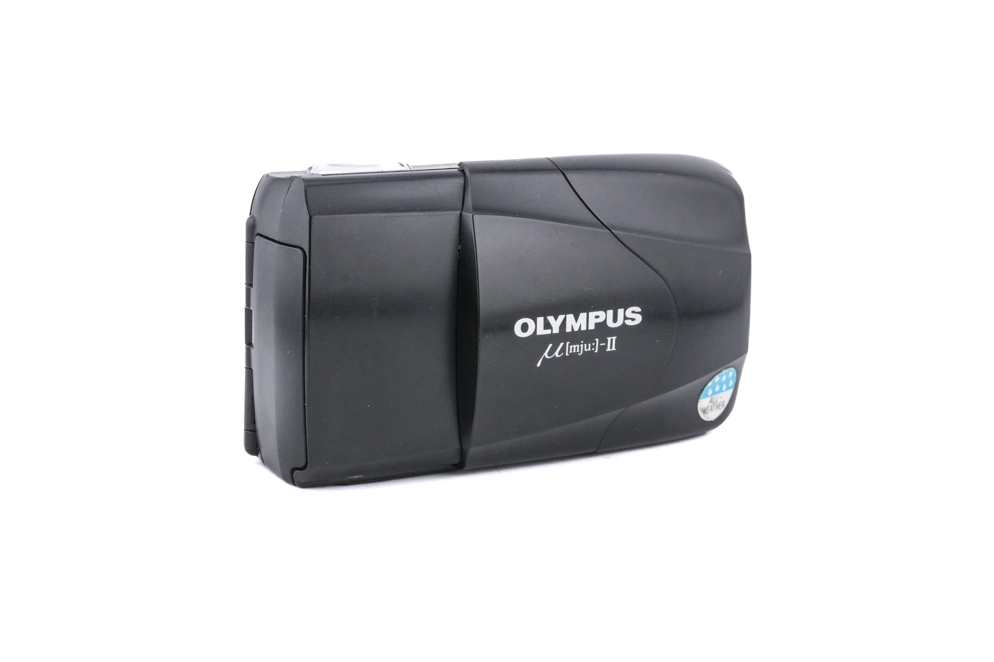 OLYMPUS μ[mju:]-II 35㎜ f2.8 Olympus [mju:]-II All-Weather 35mm Camera, Black with 35mm f