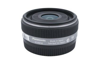 Panasonic 14mm f2.5 Lumix G ASPH. (H-H014)