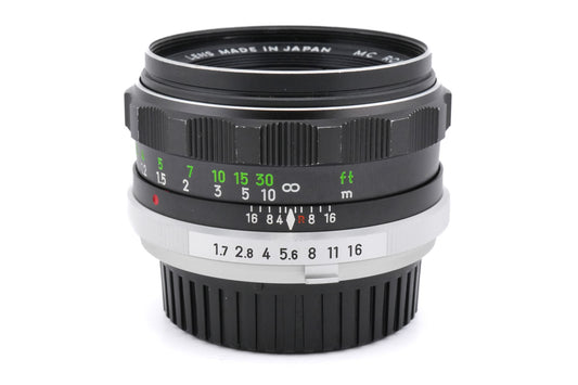Minolta 55mm f1.7 MC Rokkor-PF