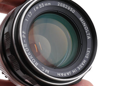 Minolta 55mm f1.7 MC Rokkor-PF