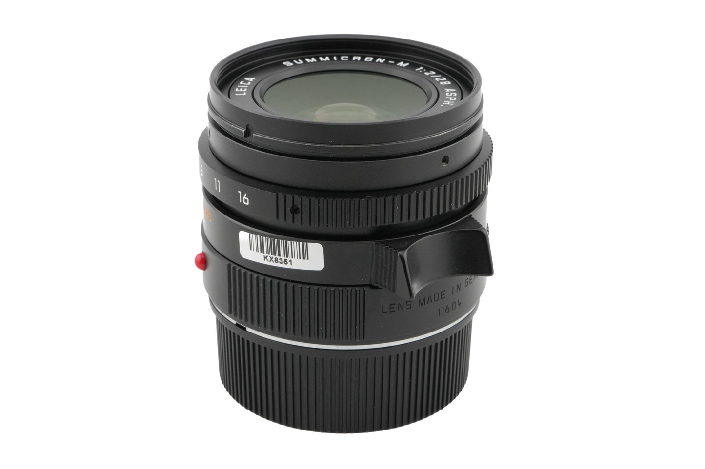 Leica 28mm f2 Summicron-M ASPH. (Black, 11604)