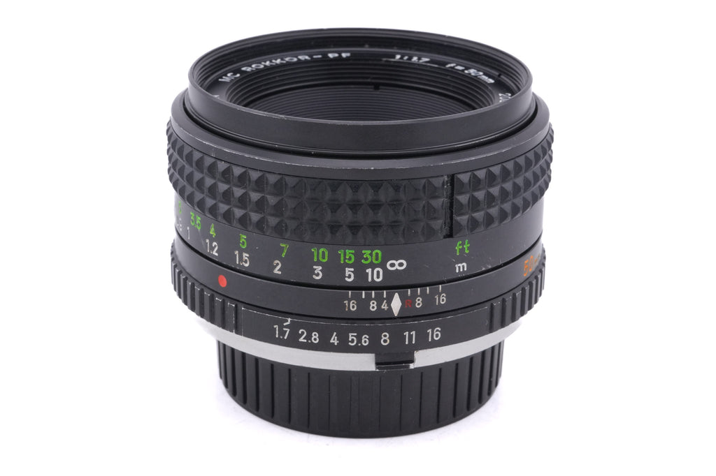 Minolta 50mm f1.7 MC Rokkor-PF