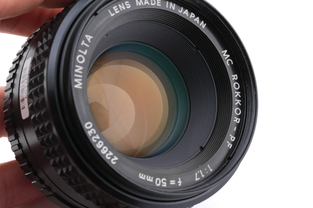 Minolta 50mm f1.7 MC Rokkor-PF