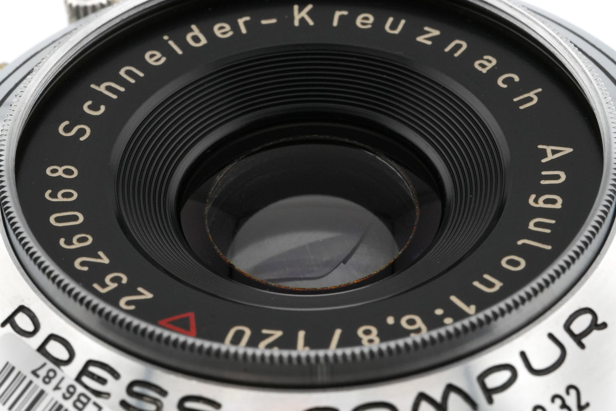 Schneider-Kreuznach 120mm f6.8 Angulon (Shutter)