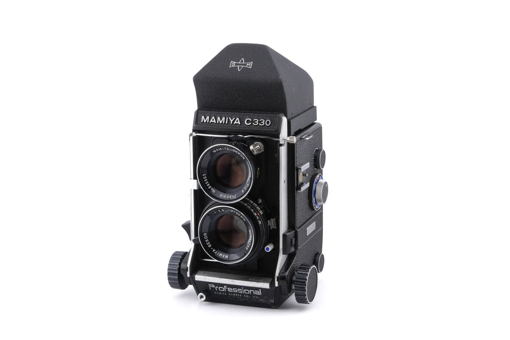 Mamiya C330 Professional + 80mm f2.8 Sekor (Blue Dot) + Prism Finder (C220 / C330)