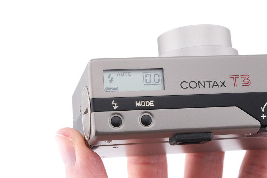 Contax T3 + TVS II Metal Hood + 30.5mm T3 Filter Adapter