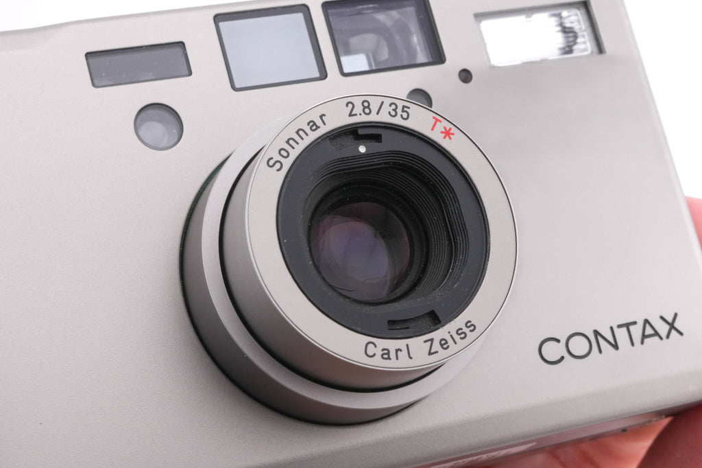 Contax T3 + TVS II Metal Hood + 30.5mm T3 Filter Adapter