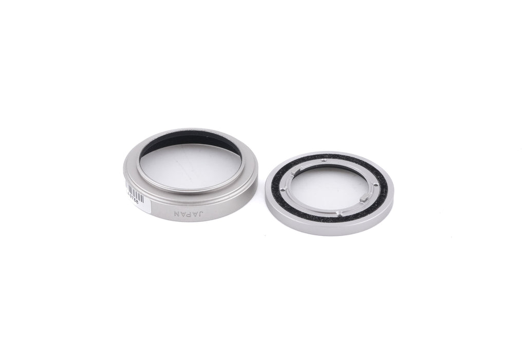 Contax T3 + TVS II Metal Hood + 30.5mm T3 Filter Adapter