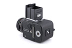 Hasselblad 503CW (Black, 10246) + A12N Film Magazine + Winding Crank E (44086) + Acute Matte Grid / Split Image Focusing Screen (42170) + Waist Level Finder (New / Black, 42323) + 80mm f2.8 Planar T* CF (20029)