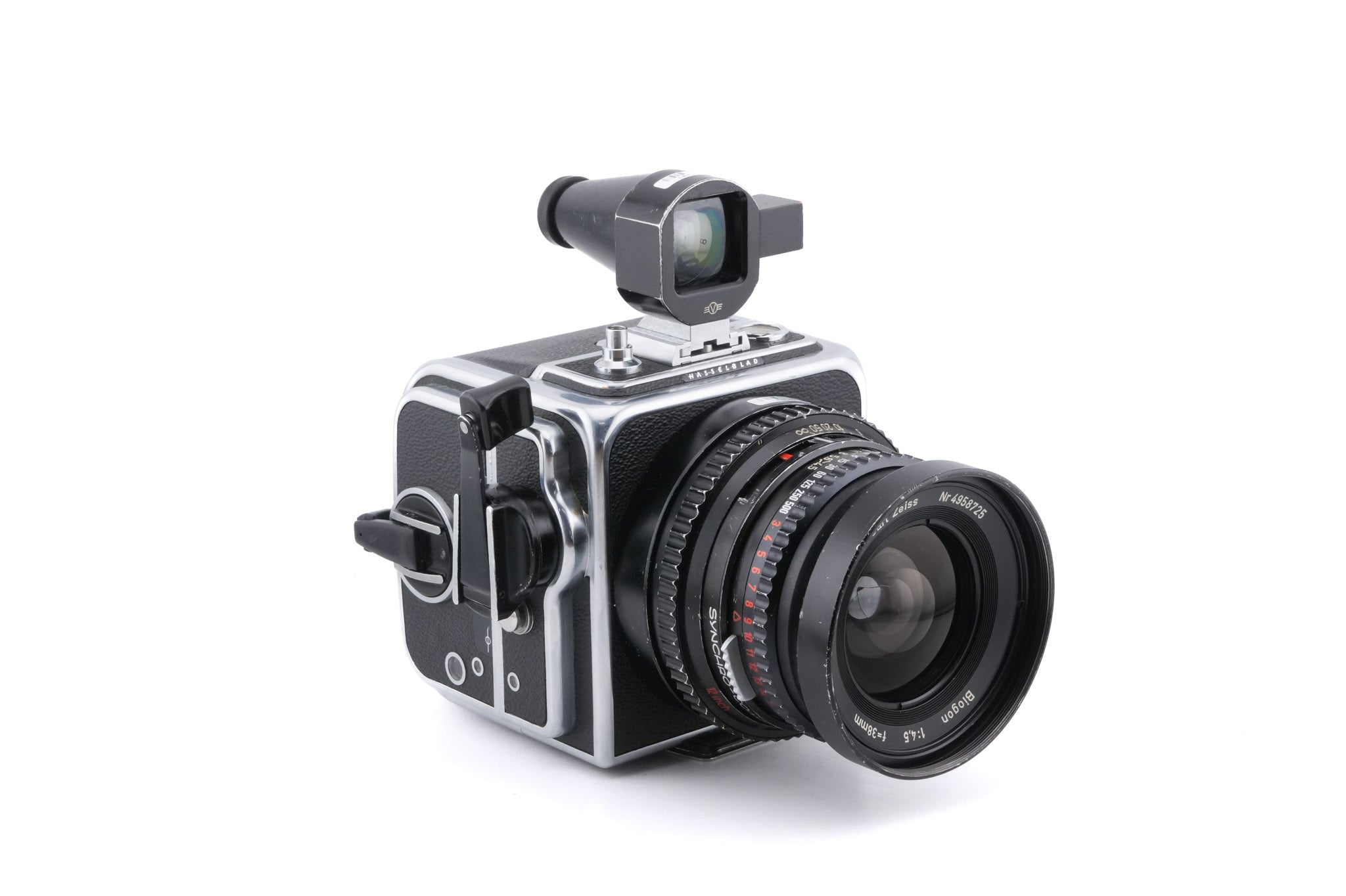 Hasselblad Super Wide C (SWC) (Silver, 10049) + SWC Viewfinder (52035/TISOC) + A12 Film Magazine (Silver, 30074)