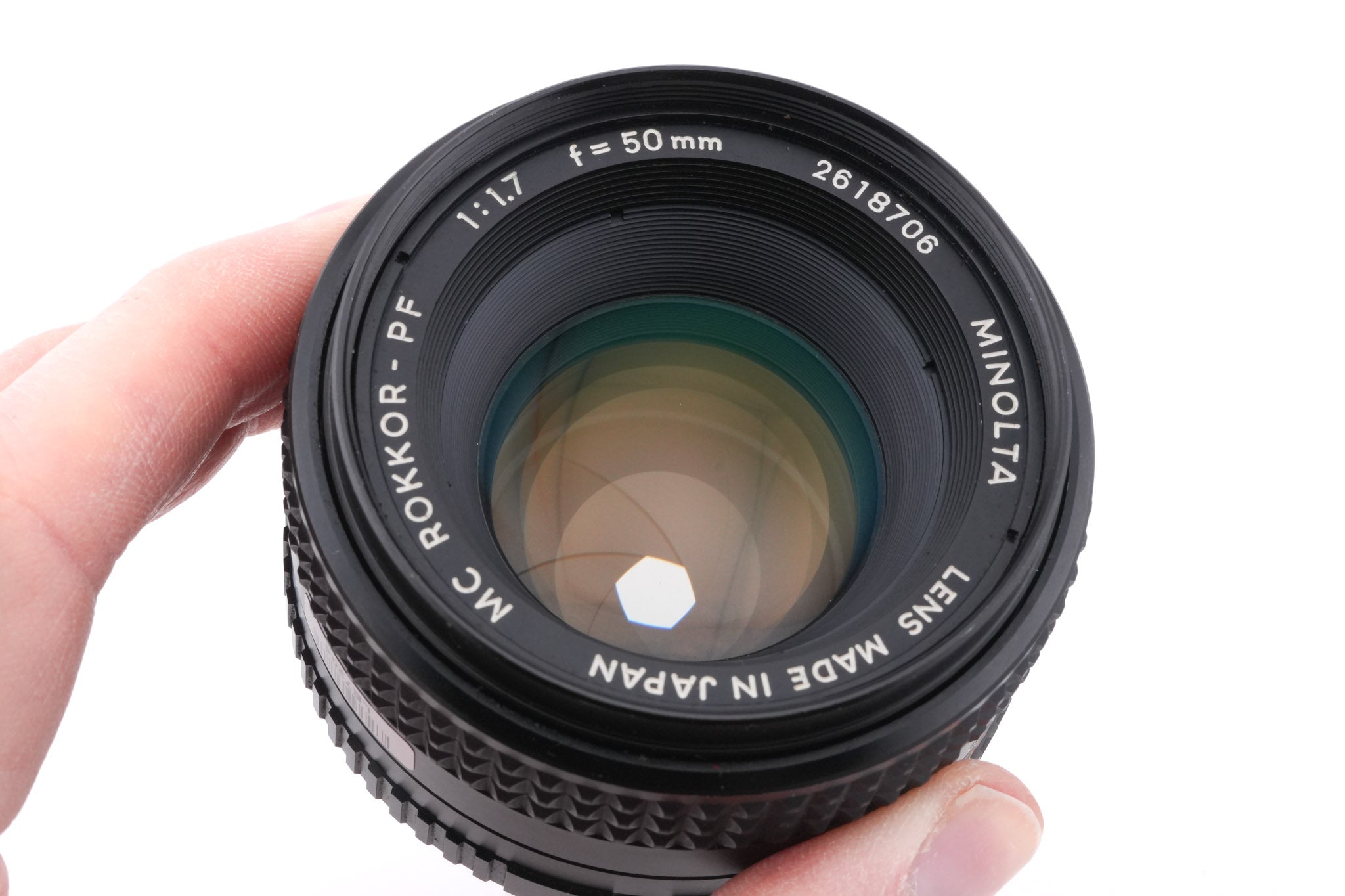 Minolta 50mm f1.7 MC Rokkor-PF