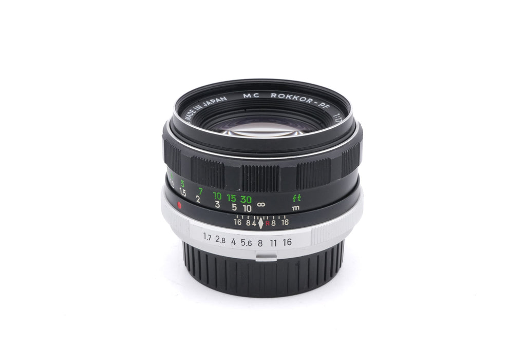 Minolta 55mm f1.7 MC Rokkor-PF