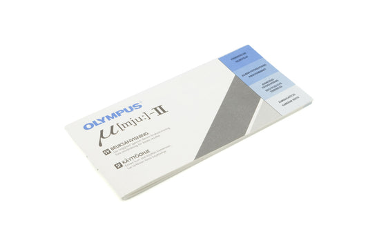 Olympus Mju-II Instructions