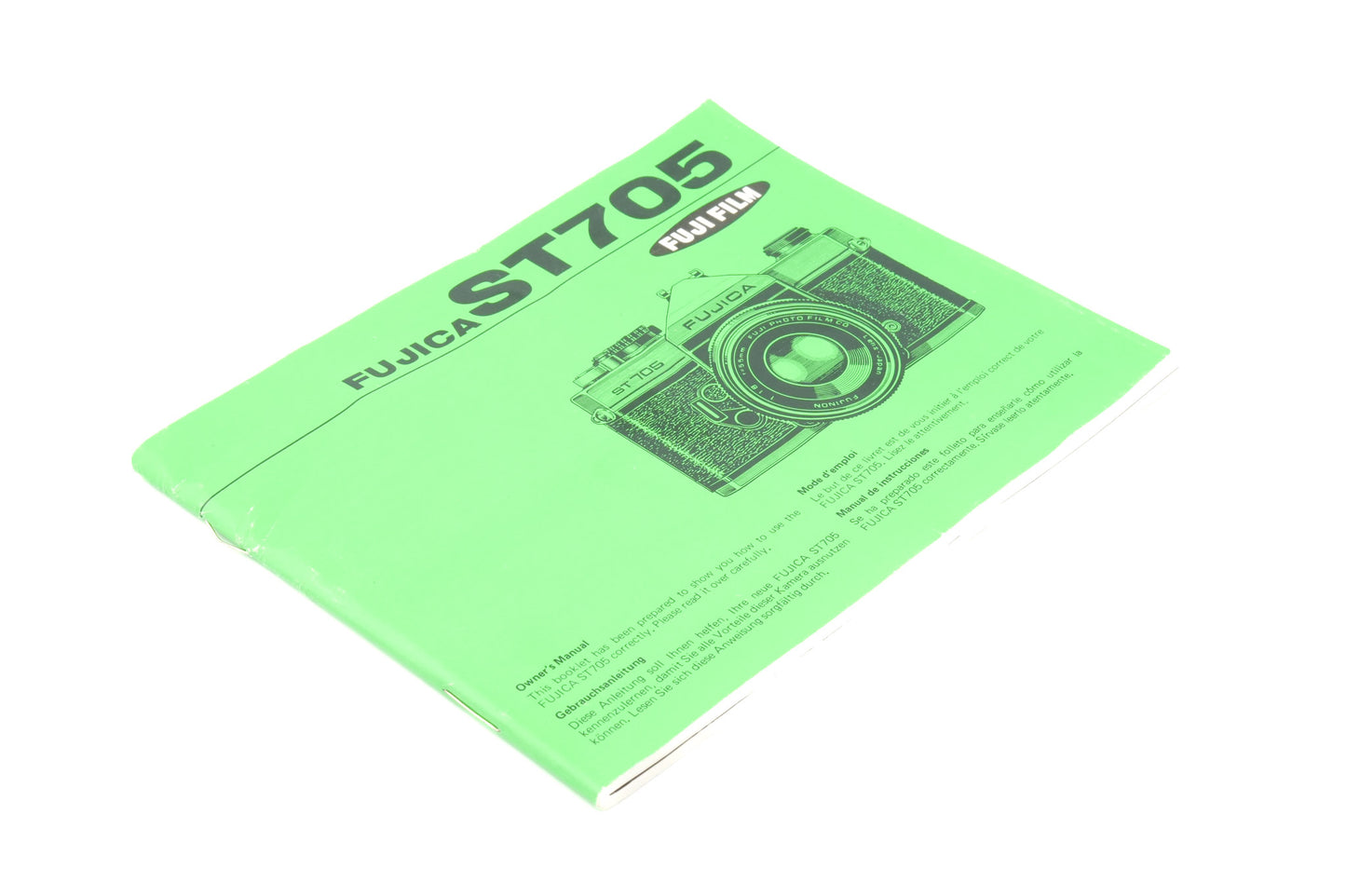 Fujica ST705 Instruction Manual