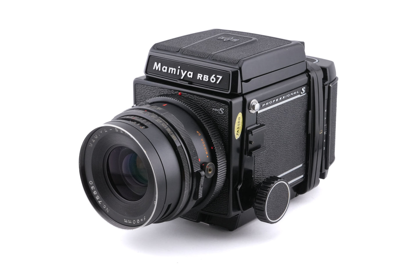 Mamiya RB67 Pro-S + 90mm f3.8 Sekor C + 120 6x7 Pro-S Roll Film Holder + Waist Level Finder