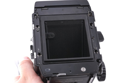 Mamiya RB67 Pro-S + 90mm f3.8 Sekor C + 120 6x7 Pro-S Roll Film Holder + Waist Level Finder