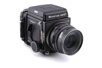 Mamiya RB67 Pro-S + 90mm f3.8 Sekor C + 120 6x7 Pro-S Roll Film Holder + Waist Level Finder