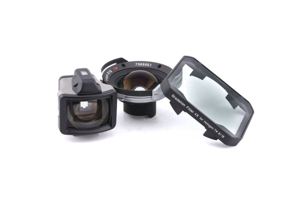Carl Zeiss 16mm f8 Hologon T* + Gradation Filter 4x (16mm f6 Hologon T*) + GF-16mm Optical Viewfinder