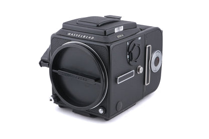 Hasselblad 503CW (10243 / 10246) + A12N Film Magazine + Acute-Matte D Microprism / Split Image Focusing Screen (42215) + Waist Level Finder (New / Black, 42323)